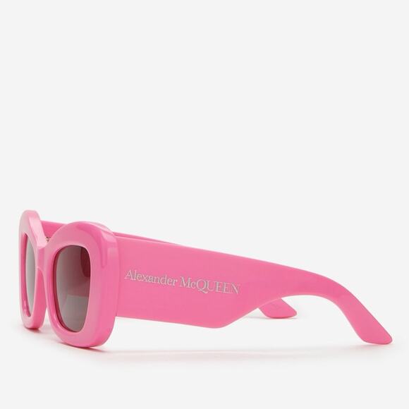 New! Alexander McQueen Vibrant Pink Sunglasses, AM0434S 004, Authentic - Picture 5 of 14